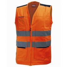 Upower - U-power - Gilet Multi Fonctions Orange Haute Visibilité Smart - Orange - Xl