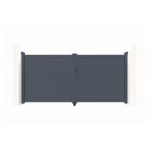 Casanoov - Portail battant 3m EIGER H.140cm aluminium gris