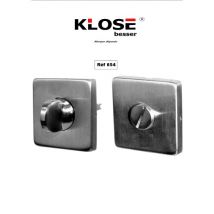 Klose Besser - Paire De Rosaces Carrées - A Condamnation Sans Voyant - Inox 304