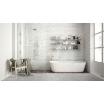 Contesse - CONTESSE - Dalle PVC Clipsable - STAMPED WHITE - Ep. 6 mm - pierre