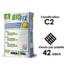 Mortier Colle Biofix C2 Blanc - Kerakoll - Palette De 42 Sacs De 25 Kg
