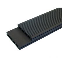 Mccover - Lame terrasse bois composite alvéolaire - Gris anthracite