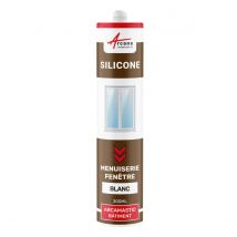 Mastic Silicone Intérieur / Extérieur Pour Fenêtres Et Menuiseries : Arcamastic Batiment Blanc - 300 Ml X 1 - Arcane Industries