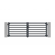 Casanoov - Portail Battant 3m Antelao H.110cm Aluminium Gris