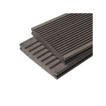 Mccover - Lame terrasse bois composite plein Maxima - Gris anthracite
