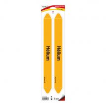 Novap - Planche De 2 Marqueurs De Tuyauterie 450 X 52 Mm Pour Ø 70 À 100 Mm - Hélium - 4711645