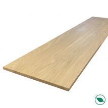 Forestea - Tablette chêne massif pleines lames 1200 x 500 x 20 mm FSC mixte