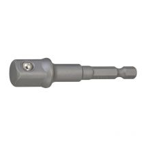 Adaptateur Six Pans D'entraînement 1/4 Po. Carré D'empreinte 1/2 Po. Longueur 72 Mm Promat