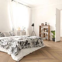 Ds Parquet - Parquet Contrecollé Point De Hongrie Chêne Huilé Naturel Rustique Coimbra 120x14x770mm - 3mm De Couche D'usure