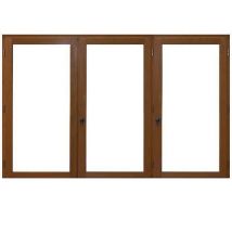 Fenêtre Bois 3 Vantaux H145 X L180 Côtes Tableau Gd Menuiseries
