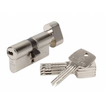 Cylindre De Serrure Bricard Astral Bouton L.30 + 30 Mm
