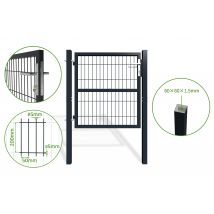 Casanoov - Portillon Grillagé 1m Razo H.100cm Gris