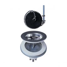 Wirquin - Bonde A Plateau D60 Pour Evier 2bacs Communicants