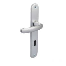 Vachette - Ensemble de porte budget - Décor : Argent - Modèle : Clé L - VACHETTE