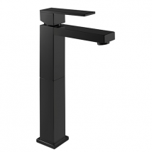 Kramer - Mitigeur Lavabo Haut Monotrou Noir, Gossip