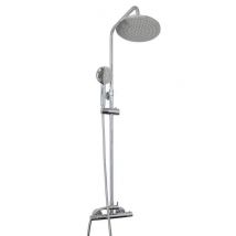 Ondee - Kit Barre De Douche Avec Mitigeur Come - H120,5xl34cm - Finition Chromé