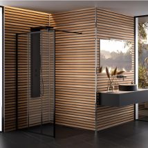 Panneau Mural Salle De Bain Hydrofuge À Coller Kinedo Kinewall Matière Dibond Épaisseur 3mm Largeur 1,25m Hauteur 2,50 M Couleur Claustra