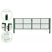Casanoov - Portail Battant Grillagé 4m Razo H.120cm Vert