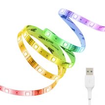 Xanlite - Ruban lumineux LED à piles (incluses) - 1 mètre - RVB - LSAK1PIRVB