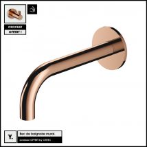 Otitec - Bec De Baignoire Mural - Cuivre - Avec Crochet Offert - Y