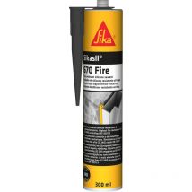 Sikasil-670 Fire - Mastic de jointoiement silicone coupe-feu - Sika - Cartouche de 300 ml Gris béton