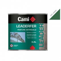 Leaderfer Vert Jardin 0,5l-laque Antirouille Brillante Pour Toutes Vos Ferrures- Cami