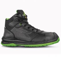 Upower - U-power - Chaussures De Sécurité Hautes Éco Durables Niagara - Environnements Secs - S3 Src Ci Esd - Noir / Vert - 42
