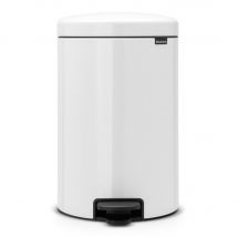 Poubelle à pédale 20l blanc - Brabantia 111846