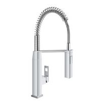 Grohe Mitigeur Cuisine Eurocube Bec Haut Chrome Douchette Extractible