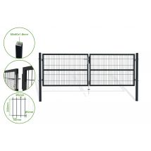 Casanoov - Portail Battant Grillagé 3m Razo H.100cm Gris