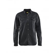Blakläder - Chemise Twill Blaklader Homme 100% Coton Noir M