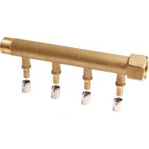 Collecteur 4 Sorties - Mf 3/4' - Avec Départ À Sertir Ø 12 Mm - Riquier