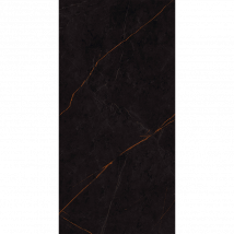 Carrelage Sol / Mur Effet Marbre Noir Charlotte l.60 X L.120 Cm Full Lappato Limcaro