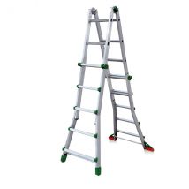 Facal - Echelle Télescopique De 2.88 M De Long - 4 X 3 Barreaux - Bk/1