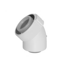 Ubbink - Coude Rolux Condensation Ø80/125mm Pptl/pvc 45°