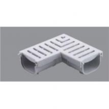 Europe Clôture - Angle De Canal D'évacuation Pvc - Caniveau Angle