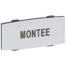 Etiquette Legrand Osmoz Aluminium Avec Texte Montee - Petit Modèle