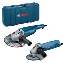 Bosch - Set de meuleuses d'angle BOSCH 06018C1109 - 230mm et 125mm - En coffret
