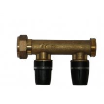 Collecteur Tecelogo Laiton Écrou Tournant - Col. Mf 3/4" - Diamètre 20 - 1 Sortie