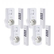 Zenitech - Lot de 4 prises télécommandées