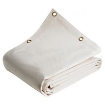 Tecplast - Bâche Bois 3x6 m Blanc Crème - Garantie 8 ans TECPLAST - LP640BO - Bâche de protection étanche en PVC pour Bois de chauffage
