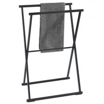 Serviette Pliante Et Porte-vêtements Lava Noir, Wenko, Wenko