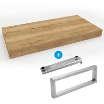 Egger Set Naturel plan vasque 80x8x50 cm + fixation 39
