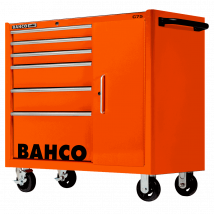 Servante Classique C75 Avec 6 Tiroirs Et Armoire Latérale Orange 986 X 501 X 1100 Mm 1475kxl6c Bahco