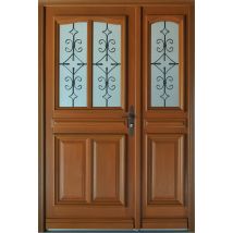 Gd Menuiseries - porte D'entrée Bois Tiercee Vauban H215 X L140 P,gauche Côtes Tableau