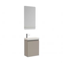 Mob In - Meuble Lave-mains Lisa + Miroir Tablette