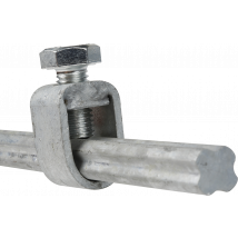 Eur'ohm - Piquet Terre Galvaniser - Cruciforme Ø15,5mm 1m
