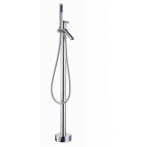 Planetebain - Mitigeur bain douche sur pied contemporain pour baignoire ilot