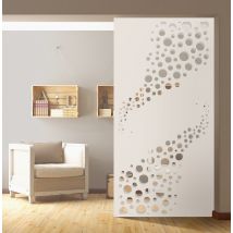 Ad Lyon - Claustra Décoratif Mural Planete En Pvc Blanc - Largeur 80 Cm X Hauteur 250 Cm X Profondeur 2.4 Cm