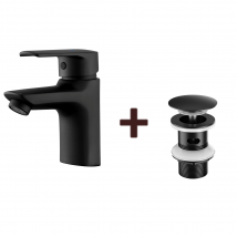 Auralum Mitigeur Lavabo Monotrou avec Trou de Tirette de Vidage
